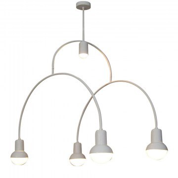 Ceiling Lamp Christopher HL-3523-5 77-3791 110x110x105cm 5xE27 60W White Homelighting