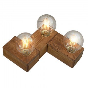 Wall Lamp Benzai HL-236W-3 77-3166 40x32x8cm 3xE27 60W Brown Homelighting
