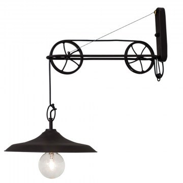 Φωτιστικό Τοίχου Lionel HL-5260 77-2359 65x33x60cm 1xE27 60W Black Homelighting