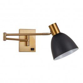 Wall Lamp Adept 77-8367 10x61x13cm 1xE27 60W Black-Gold Homelighting BLACK-GOLD
