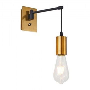 Wall Lamp Adept 77-8278 9x20x20cm 1xE27 60W Black-Gold Homelighting
