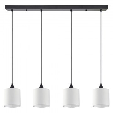 Φωτιστικό Οροφής - Ράγα Adept 77-9021 85x300cm 4xE27 60W Black-White Homelighting