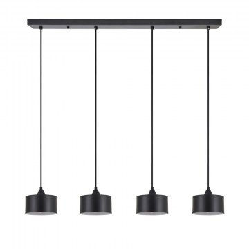 Rail Lamp Adept 77-9040 85x14x300cm 4xE27 60W Black Homelighting