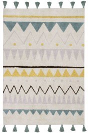 Χαλί Azteca LOR-C-AZ-NVB Natural - Vintage Blue Lorena Canals BLUE