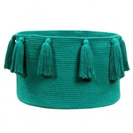 Καλάθι Αποθήκευσης Με Κρόσσια LOR-BSK-TAS-EMER Πράσινο 30Χ45Χ45Cm Lorena Canals GREEN