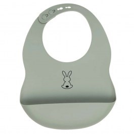 Σαλιάρα Silicon N877084 Σιλικόνη 20x27cm Green Nattou GREEN