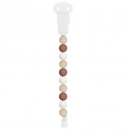 Pacifier Clip-Chew N876469 27,5x3,3x1,7cm Silicone Terracotta-Ecru Nattou TERRACOTTA-ECRU
