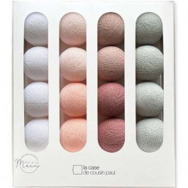Γιρλάντα L'Opera CP06582 Με 16 Φωτάκια Led 165cm+150cm Pink-White Cousin Paul PINK-WHITE