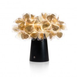 Επιτραπέζιο Φωτιστικό Επαναφορτιζόμενο Clizia Mama Non Mama 25x27cm Led 2700K 150Lm Gold-Black Slamp GOLD-BLACK