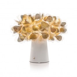 Επιτραπέζιο Φωτιστικό Επαναφορτιζόμενο Clizia Mama Non Mama 25x27cm Led 2700K 150Lm Gold-White Slamp GOLD-WHITE