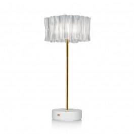 Table Light  Rechargeable Accordeon Battery 13x32,7 Led Prisma-White Slamp WHITE