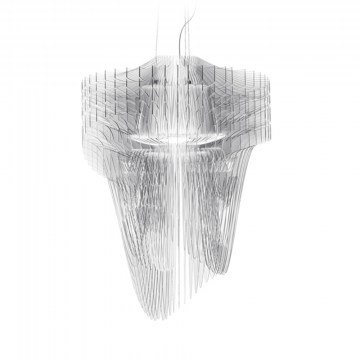 Φωτιστικό Οροφής Κρεμαστό Aria Small 50x75 Transparent Slamp
