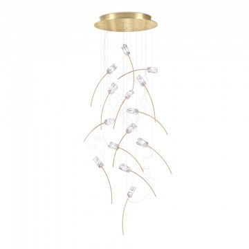 Suspension Tulip 14 Round Gold Slamp
