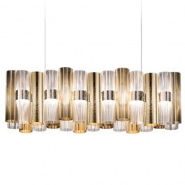 Ceiling Lamp - Rail La Lollo 93x28x28cm Led 7820lm 70W 2700K Gold Slamp GOLD