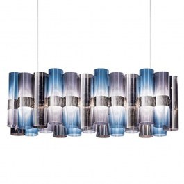 Ceiling Lamp - Rail La Lollo 93x28x28cm Led 7820lm 70W 2700K Silver-Blue Slamp SILVER-BLUE