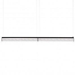 Ceiling Lamp - Rail Modula Double Plisse 192x5,5x10cm Led 7542lm 70W 3000K Black Slamp BLACK