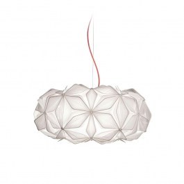 Φωτιστικό Οροφής Κρεμαστό C'est La Vie Medium 2x12W E27 LED 53x26cm White - Red Wire Slamp WHITE