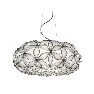 Suspension C'est La Vie Large 4x12W E27 70x28cm Black - Black Wire Slamp