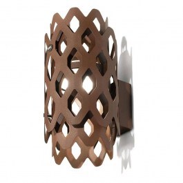 Wall Light Charlotte 3000K 500lm 18x14x28cm IP65 Corten Slamp CORTEN