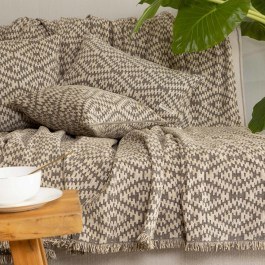 Throw Akritas Beige-Sand Aslanis Home BEIGE-SAND
