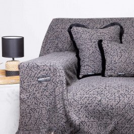 Throw Athos Choco-Black Aslanis Home CHOCO-BLACK