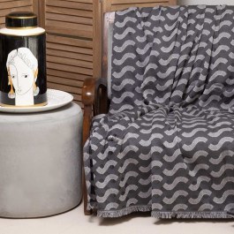 Throw Pinovo Graphite-Silver Aslanis Home GRAPHITE-SILVER