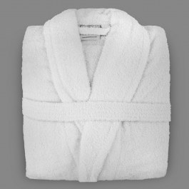 Μπουρνούζι Ξενοδοχείου Με Γιακά 682579 100% Βαμβάκι White WHITE