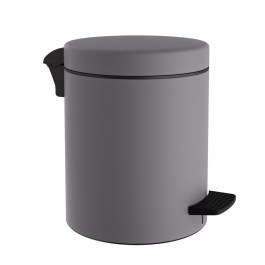 Κάδος Απορριμμάτων Soft Close 03-601-163 3lt 18x25cm Matt Concrete Grey Pam & Co CONCRETE