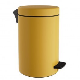 Trash Can 12-090-603 12lt 24x40cm Matt Yellow Pam & Co YELLOW
