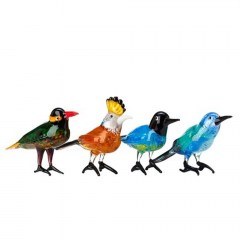 Decorative Paradise Birds Set 4pcs 140-300-232 Multi Pols Potten