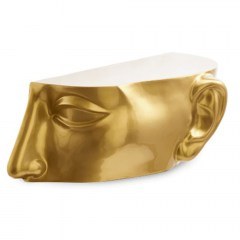Τραπεζάκι Βοηθητικό - Καφέ Head Right Top 510-070-132 56x46x40cm Gold