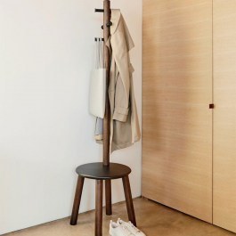 Καλόγερος Με Σκαμπό Pillar 1014257-048 Black-Walnut Umbra BLACK-WALNUT