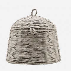 Basket With Lid Reve 259440100 24,5x26cm Grey House Doctor