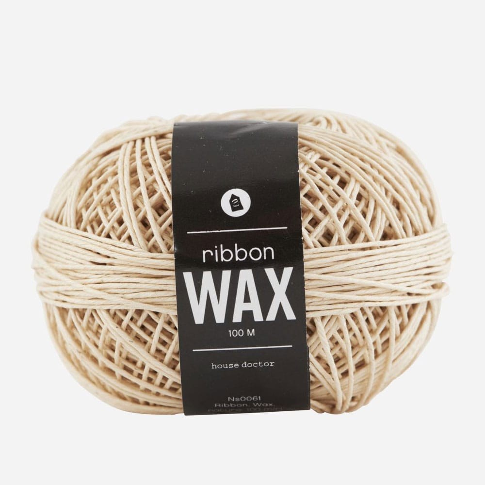Κορδέλα - Σχοινί Wax 407550061 100m Natural Monograph
