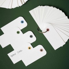 Ετικέτες Δώρων 408288080 4x8cm 25τμχ White-Multi Monograph