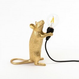 Επιτραπέζιο Φωτιστικό Mouse 15230 6x13,3x14,5cm Gold Seletti GOLD