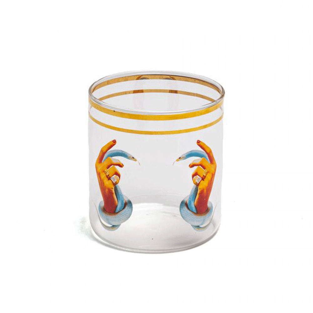 Ποτήρι Hands With Snakes 15981 8x8,5cm Multi Seletti
