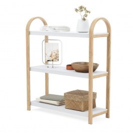 3 Level Shelf Bellwood 1016838-668 71,1x26x90,1cm White-Natural Umbra WHITE