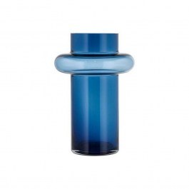 Vase Tube 23564 25cm Blue Lyngby Glass BLUE