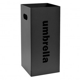 Umbrella Stand Square 24-403 22x22x50cm Matte Black Pam&Co BLACK