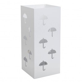 Umbrella Stand Square 25-033 22x22x50cm Matte White Pam&Co WHITE