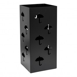 Umbrella Stand Square 25-403 22x22x50cm Matte Black Pam&Co BLACK