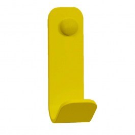 Single Bathroom Hook 15-603 5x5x13cm Matte Yellow Pam&Co YELLOW