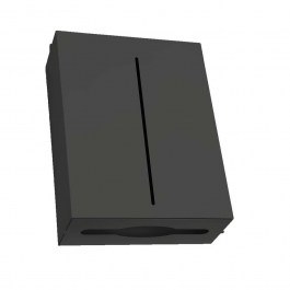Paper Towel Holder Wall-Mounted Zik Zak 122-113 28,5x10x37cm Matte Anthracite Pam&Co ANTHRACITE