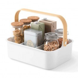 Βάση Οργάνωσης Bellwood 1019941-668 27,5x16,5x12,4cm White-Natural Umbra NATURAL-WHITE