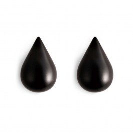 Κρεμάστρα Drop It (Σετ 2Τμχ) 331500 5x8x7,7cm Black Normann Copenhagen BLACK