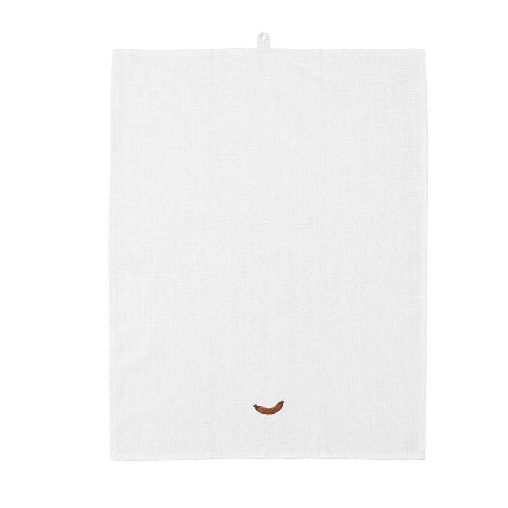 Πετσέτα Κουζίνας Sausage Yummy 605866 70x50cm White-Beige Normann Copenhagen