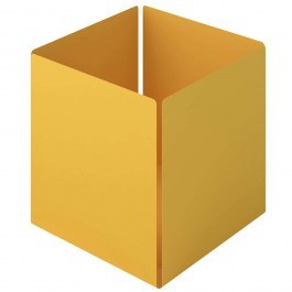 Organizing Case Cube 118-603 13x13x13cm Matt Yellow Pam&Co YELLOW