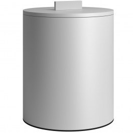 Trash Can 2326-033 D20x25cm 6lt Matt White Pam&Co WHITE
