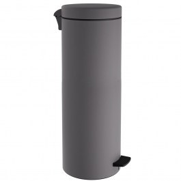 Κάδος Απορριμμάτων Soft Close 2565-163 Φ25x65cm 30lt Matt Concrete Grey Pam&Co CONCRETE
